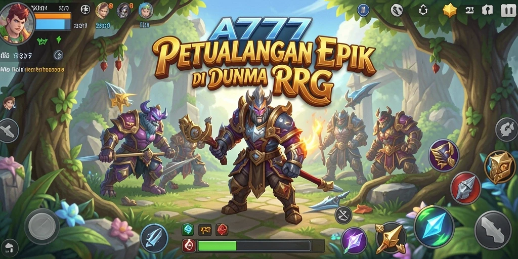 Tampilan gameplay A7777 yang penuh aksi dan strategi RPG.