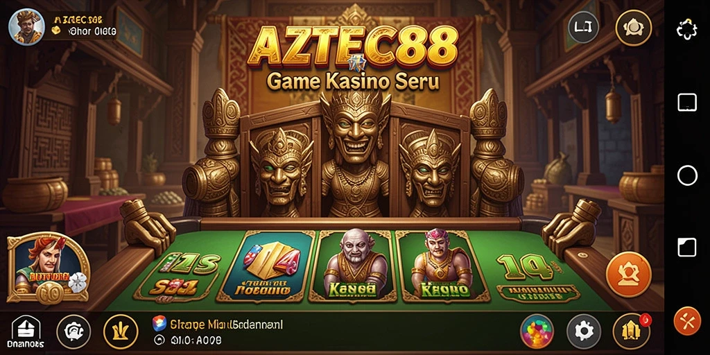 Screenshot utama AZTEC88 menampilkan gameplay menegangkan dan grafis yang menakjubkan.