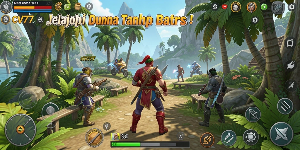 Tangkapan layar gameplay CV777 menampilkan pengalaman Open World yang mengesankan.