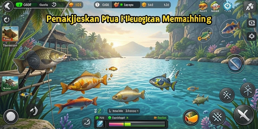 Screenshot menampilkan pemain yang menangkap ikan besar di G668.