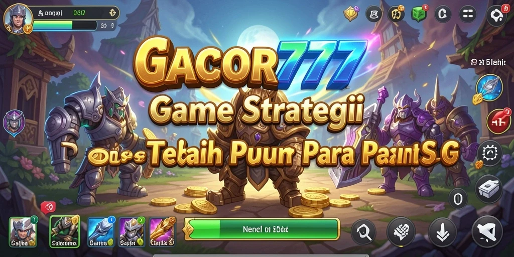Tampilan gameplay GACOR777 yang mendebarkan dan strategis.