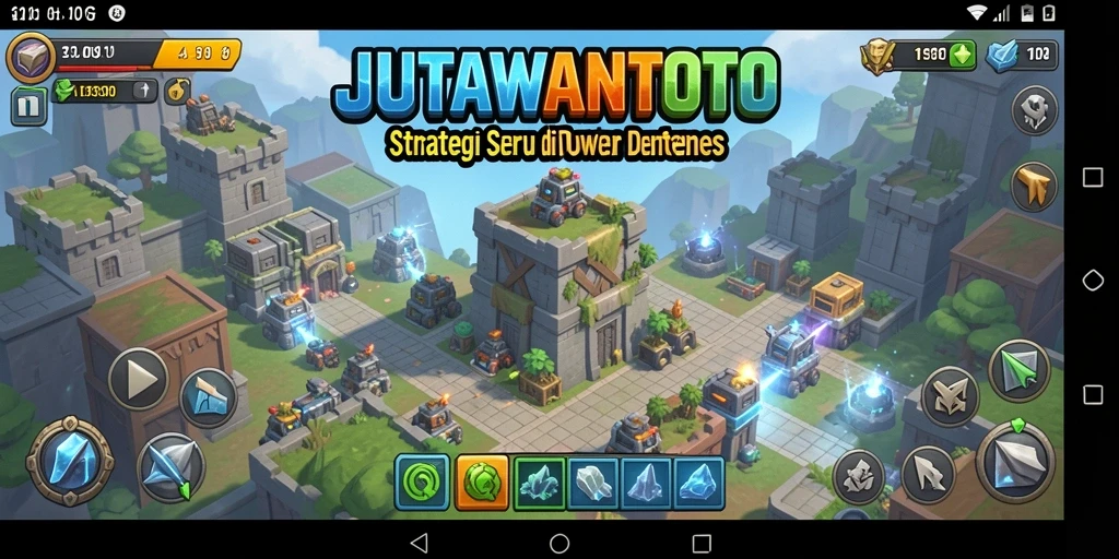 Gameplay seru JUTAWANTOTO di Tower Defense.