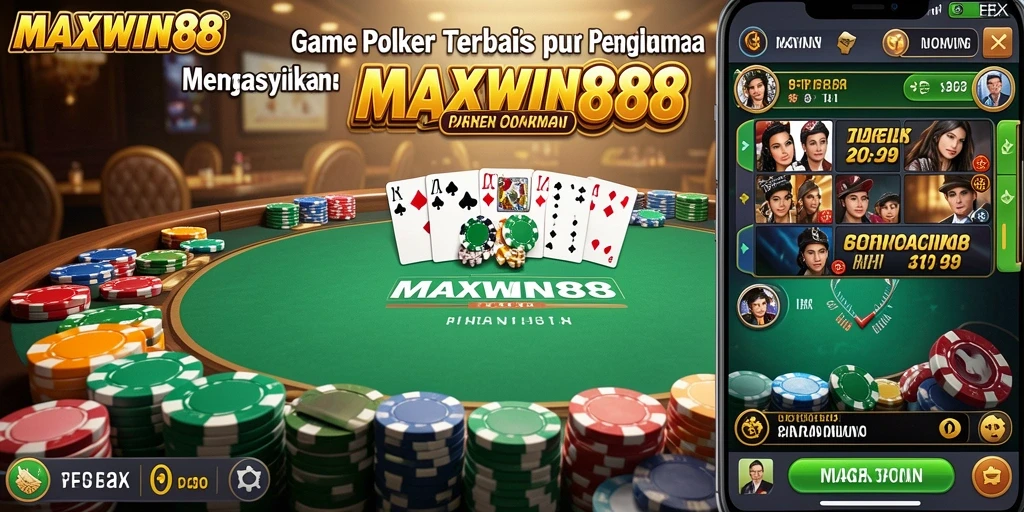 Gameplay menarik dalam aplikasi Poker MAXWIN88 yang memukau.
