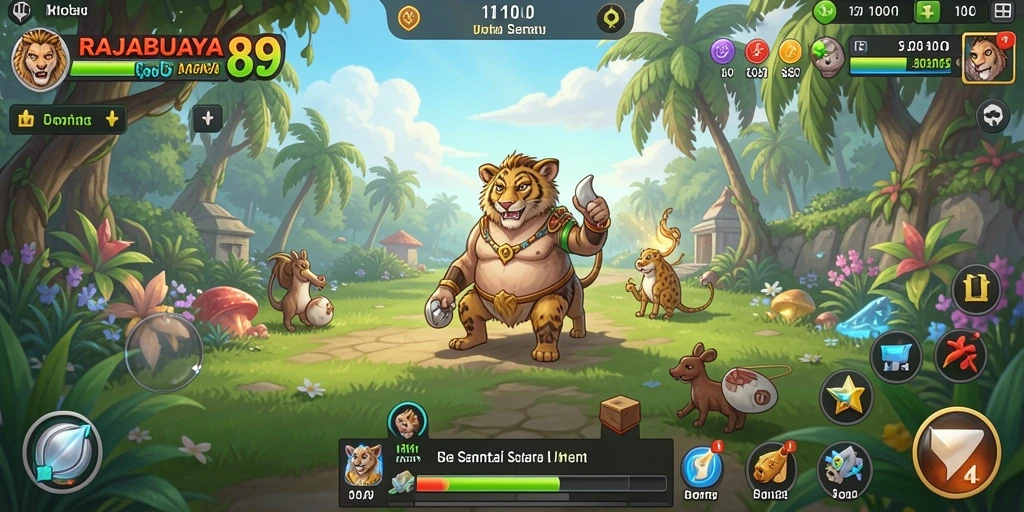 Tangkapan layar gameplay RAJABUAYA89 yang penuh warna dan seru.