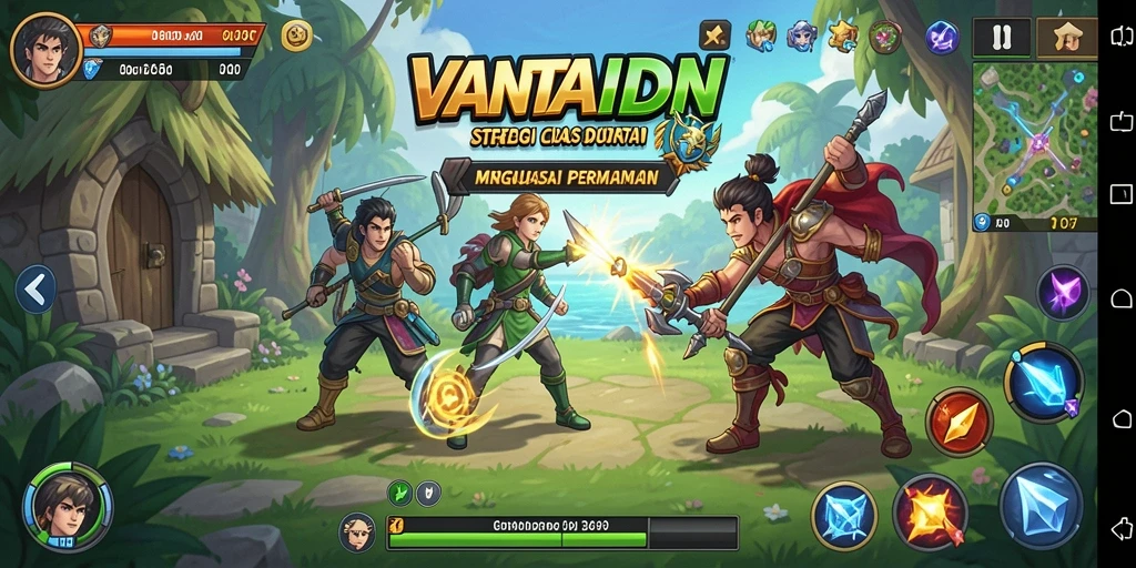 Screenshot menunjukkan aksi intens di VANTAIDN dengan strategi yang mendebarkan.