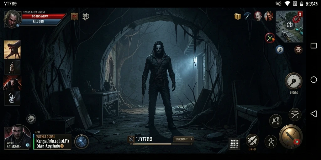 Tangkapan layar gameplay VT789 yang menakutkan dan mendebarkan.
