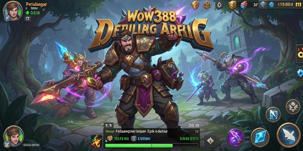 Tampilan gameplay WOW388 dengan pertarungan yang seru dan grafis yang menawan.